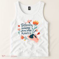 Bloom Where You Are Planted Nature Tank Top