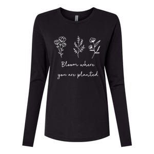 Bloom Where You Are Planted Tal Health Awareness Gift Womens Cotton Relaxed Long Sleeve T-Shirt