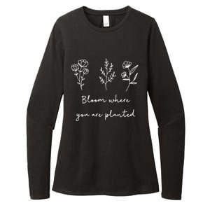 Bloom Where You Are Planted Tal Health Awareness Gift Womens CVC Long Sleeve Shirt