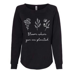 Bloom Where You Are Planted Tal Health Awareness Gift Womens California Wash Sweatshirt