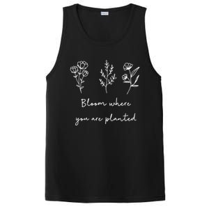 Bloom Where You Are Planted Tal Health Awareness Gift PosiCharge Competitor Tank