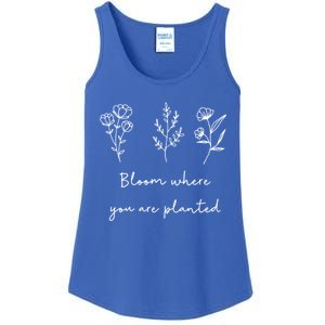 Bloom Where You Are Planted Tal Health Awareness Gift Ladies Essential Tank