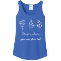 Bloom Where You Are Planted Tal Health Awareness Gift Ladies Essential Tank