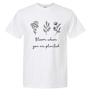 Bloom Where You Are Planted Tal Health Awareness Gift Garment-Dyed Heavyweight T-Shirt