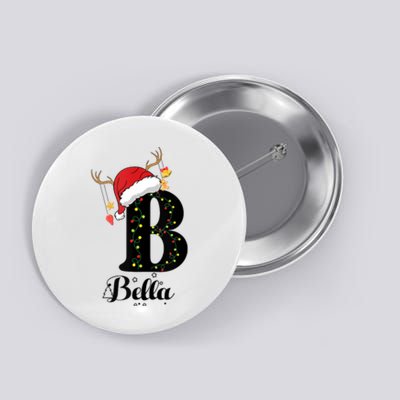 Bella Xmas Gift Name Personalized Funny Christmas Tank Top Button