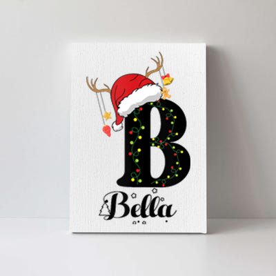 Bella Xmas Gift Name Personalized Funny Christmas Tank Top Canvas