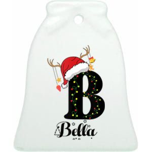 Bella Xmas Gift Name Personalized Funny Christmas Tank Top Ceramic Bell Ornament