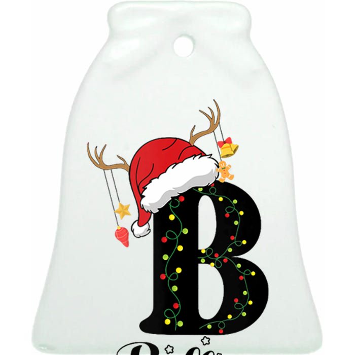 Bella Xmas Gift Name Personalized Funny Christmas Tank Top Ceramic Bell Ornament