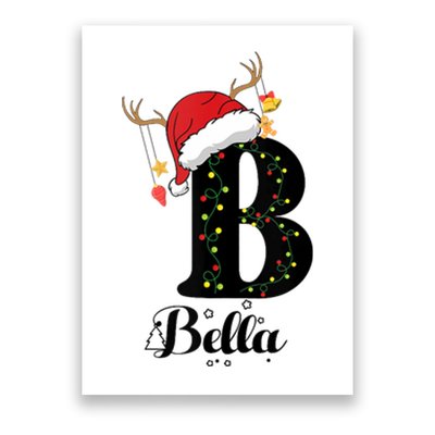 Bella Xmas Gift Name Personalized Funny Christmas Tank Top Poster