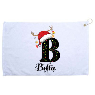 Bella Xmas Gift Name Personalized Funny Christmas Tank Top Grommeted Golf Towel