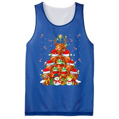 Basketball Xmas Lighting Tree Santa Basketball Christmas Meaningful Gift Mesh Reversible Basketball Jersey Tank