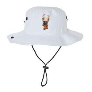 Bulldog Xmas Lighting Holiday Santa Bulldog Christmas Cute Gift Legacy Cool Fit Booney Bucket Hat