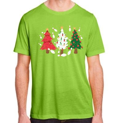 Bowling Xmas Lighting Santa Bowling Christmas Tree Great Gift Adult ChromaSoft Performance T-Shirt