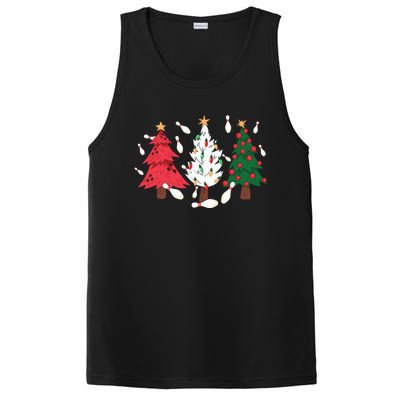 Bowling Xmas Lighting Santa Bowling Christmas Tree Great Gift PosiCharge Competitor Tank