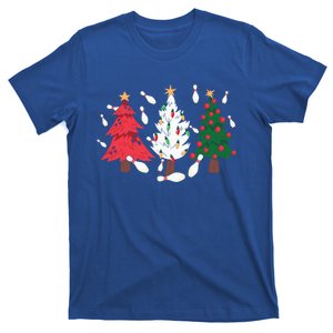 Bowling Xmas Lighting Santa Bowling Christmas Tree Great Gift T-Shirt