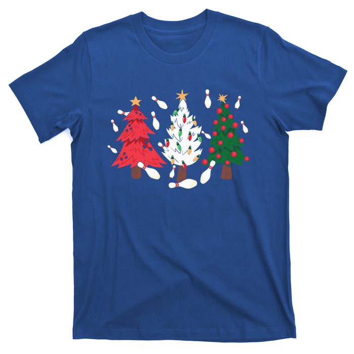 Bowling Xmas Lighting Santa Bowling Christmas Tree Great Gift T-Shirt