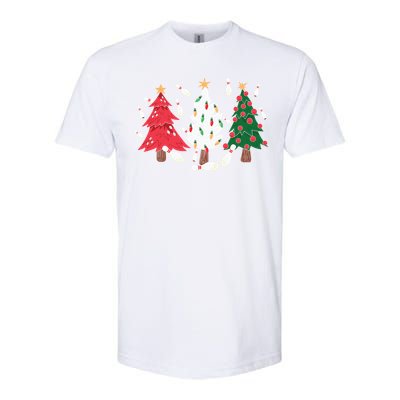 Bowling Xmas Lighting Santa Bowling Christmas Tree Great Gift Softstyle CVC T-Shirt