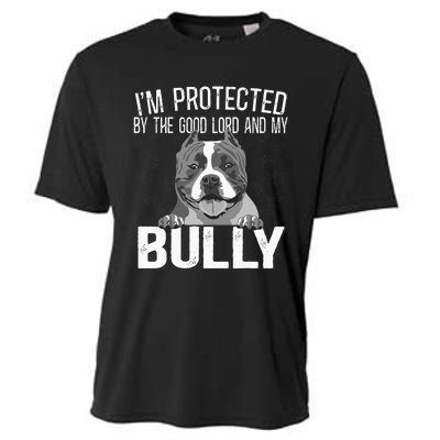 Bully Xl Pitbull Protected By The Lord And My American Bully Cooling Performance Crew T-Shirt