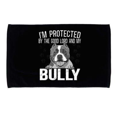 Bully Xl Pitbull Protected By The Lord And My American Bully Microfiber Hand Towel