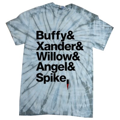 Buffy Xander Willow Angel Spike Tie-Dye T-Shirt