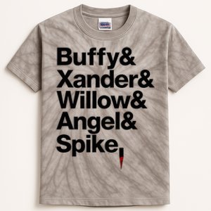 Buffy Xander Willow Angel Spike Kids Tie-Dye T-Shirt