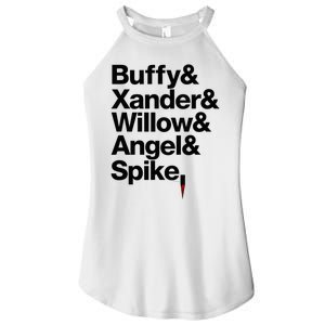 Buffy Xander Willow Angel Spike Women's Perfect Tri Rocker Tank