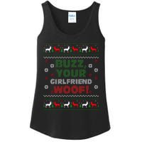 Buzz Xmas Your Girlfriend Woof! Ugly Christmas Sweater Ladies Essential Tank