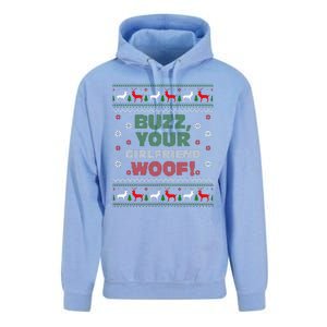 Buzz Xmas Your Girlfriend Woof! Ugly Christmas Sweater Unisex Surf Hoodie