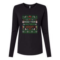 Buzz Xmas Your Girlfriend Woof! Ugly Christmas Sweater Womens Cotton Relaxed Long Sleeve T-Shirt