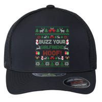 Buzz Xmas Your Girlfriend Woof! Ugly Christmas Sweater Flexfit Unipanel Trucker Cap