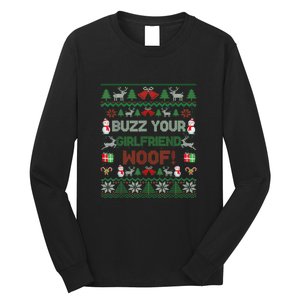 Buzz Xmas Your Girlfriend Woof! Ugly Christmas Sweater Long Sleeve Shirt