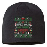 Buzz Xmas Your Girlfriend Woof! Ugly Christmas Sweater Sustainable Beanie