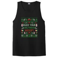 Buzz Xmas Your Girlfriend Woof! Ugly Christmas Sweater PosiCharge Competitor Tank