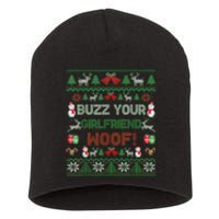 Buzz Xmas Your Girlfriend Woof! Ugly Christmas Sweater Short Acrylic Beanie