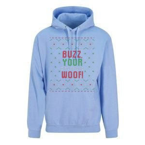 Buzz Xmas Your Girlfriend Woof! Ugly Christmas Sweater Unisex Surf Hoodie