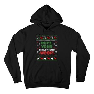 Buzz Xmas Your Girlfriend Woof! Ugly Christmas Sweater Hoodie