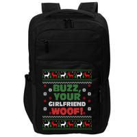 Buzz Xmas Your Girlfriend Woof! Ugly Christmas Sweater Impact Tech Backpack