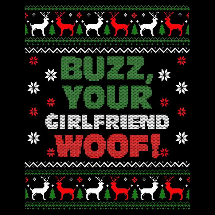 Buzz Xmas Your Girlfriend Woof! Ugly Christmas Sweater Impact Tech Backpack