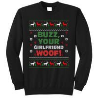 Buzz Xmas Your Girlfriend Woof! Ugly Christmas Sweater Tall Sweatshirt