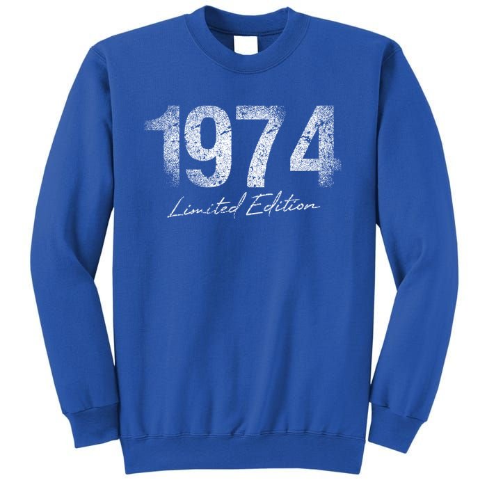 Birthday Year 1974 Limited Edition Gift Used Grunge Vintage Gift Sweatshirt