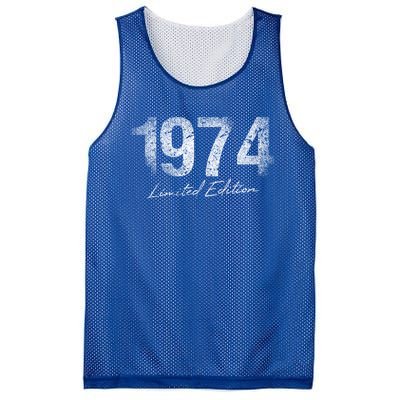 Birthday Year 1974 Limited Edition Gift Used Grunge Vintage Gift Mesh Reversible Basketball Jersey Tank