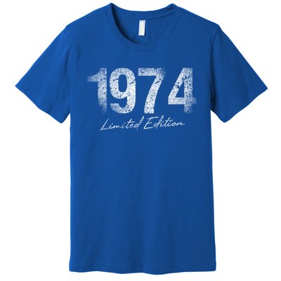 Birthday Year 1974 Limited Edition Gift Used Grunge Vintage Gift Premium T-Shirt