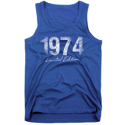 Birthday Year 1974 Limited Edition Gift Used Grunge Vintage Gift Tank Top