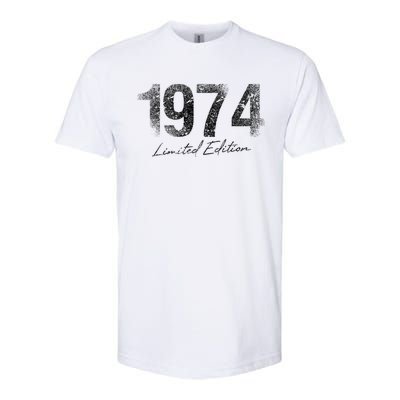 Birthday Year 1974 Limited Edition Gift Used Grunge Vintage Gift Softstyle CVC T-Shirt