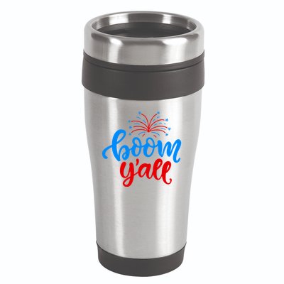 Boom Yall 4th Of July Firework Festive 16oz Travel Tumbler