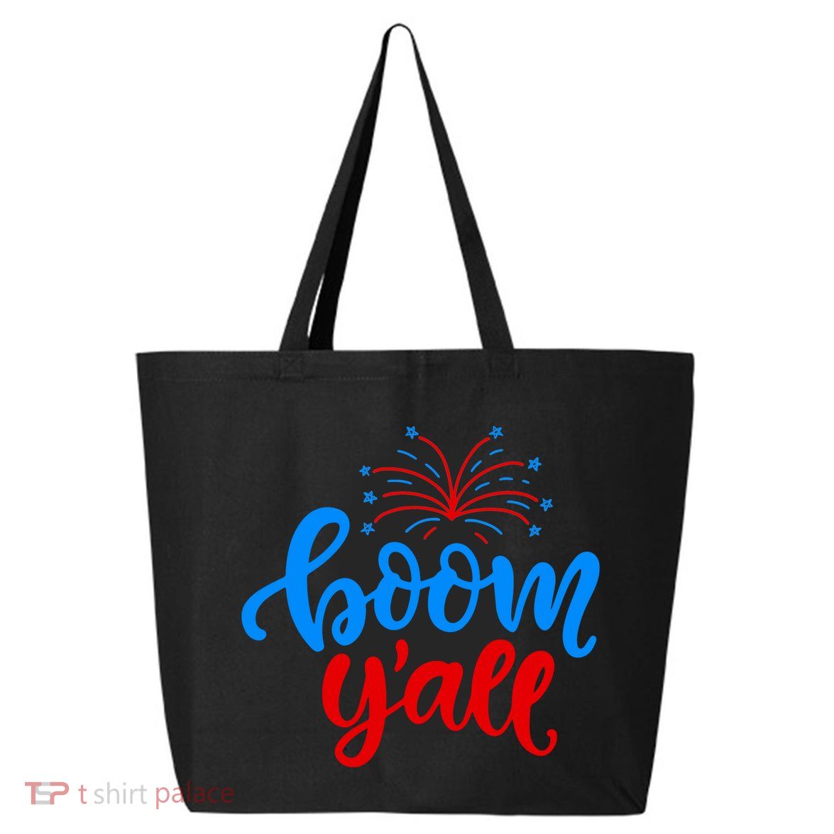 Boom Yall 4th Of July Firework Festive 25L Jumbo Tote