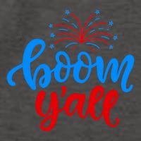 Boom Yall 4th Of July Firework Festive Vector Backpack