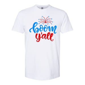 Boom Yall 4th Of July Firework Festive Softstyle CVC T-Shirt