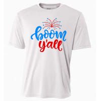 Boom Yall 4th Of July Firework Festive Cooling Performance Crew T-Shirt