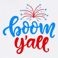 Boom Yall 4th Of July Firework Festive Apron